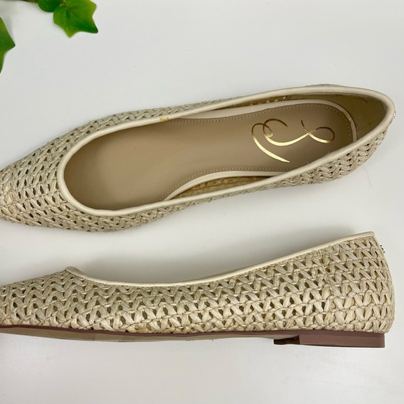 New Sam Edelman Wanda Pointed Toe Flat in Ivory Size 6.5 - Picture 7 of 11